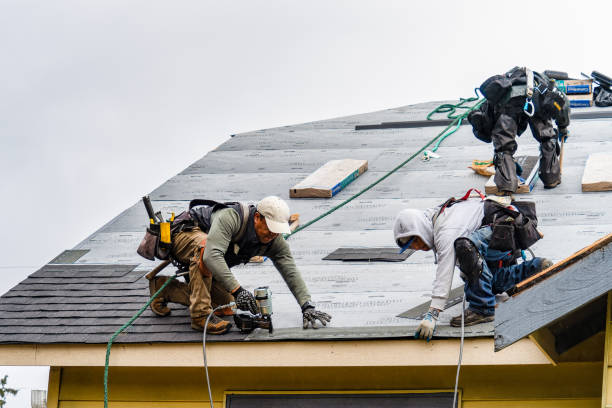 Professional Roof Replacement technician working in Cliffwood, NJ